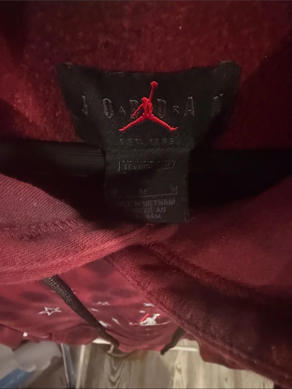 Jordan burgundy pullover